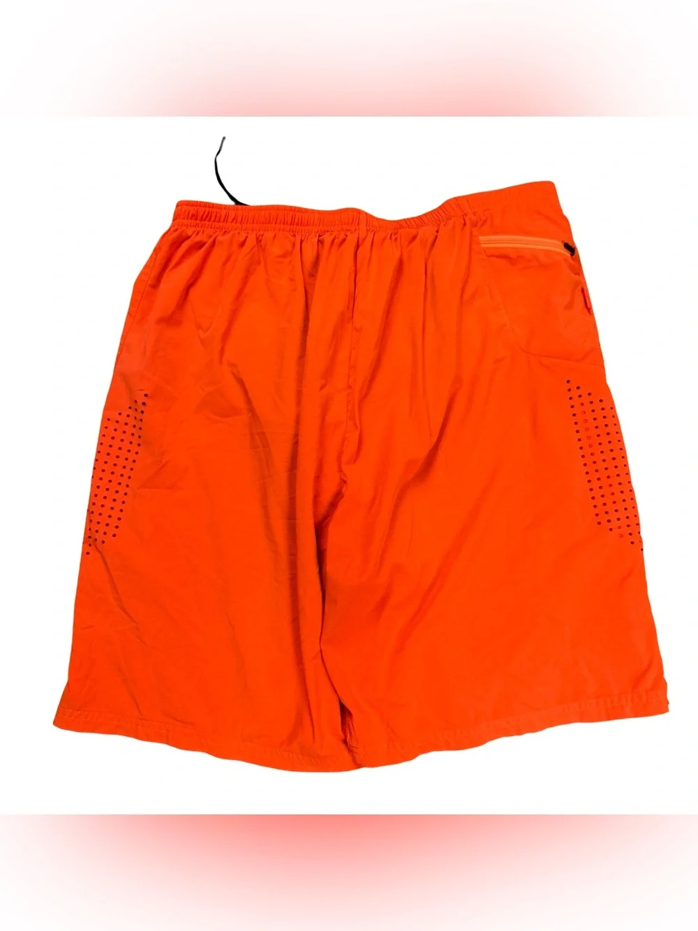 Mens Polo Ralph Lauren Sport Orange Athletic Lined Running Shorts Size M
